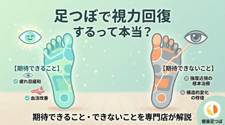 足つぼで視力回復するって本当？期待できること・できないことを専門店が解説